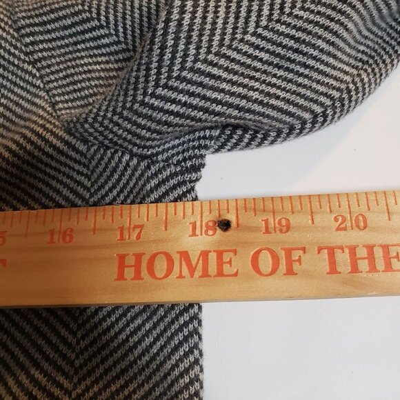 J Crew Factory Vanessa Sweater Jacket Herringbone Gray Open Cardigan Womens XS - Picture 8 of 9